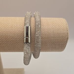 Swarovski Silver Mesh Bracelet